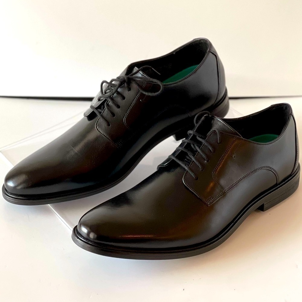 Bostonian Hampshire Low Mens Black Oxfords Lace Ups Plain Toe Dress Shoes, 13M